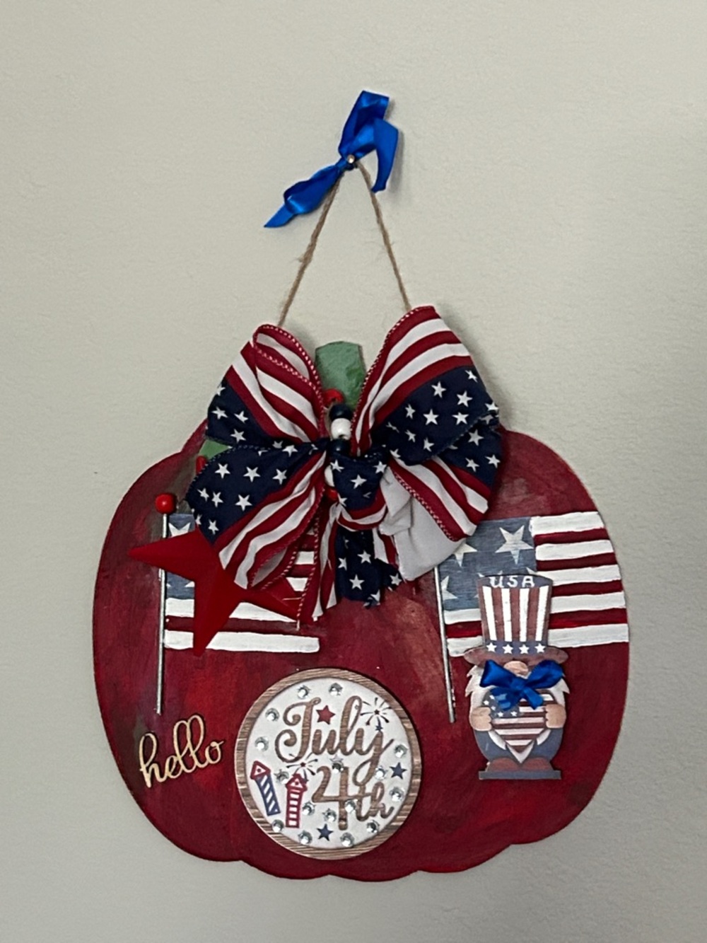 Patriotic July 4th  Wall Hanging
